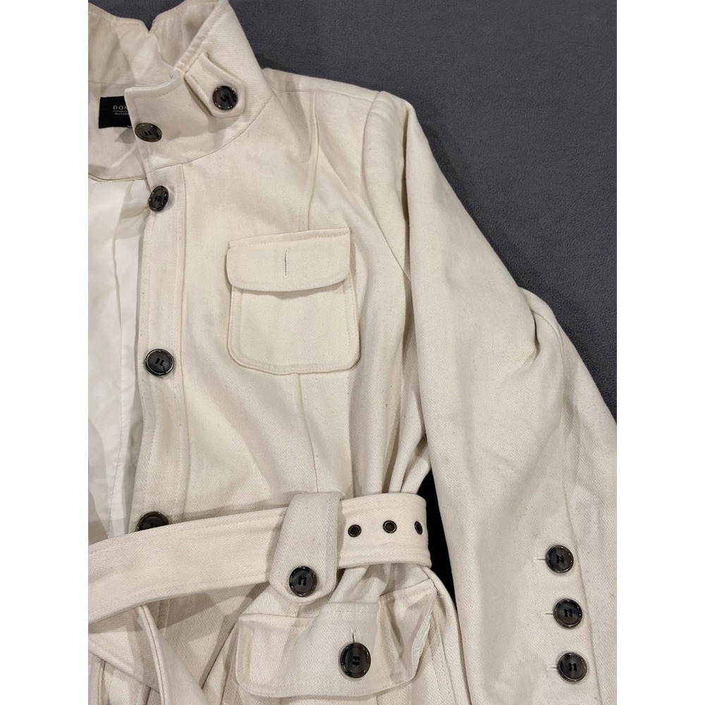 Donnybrook Trench Coat Womens 16 Beige Lined Belted Button Front Casual Outdoor - Picture 3 of 15